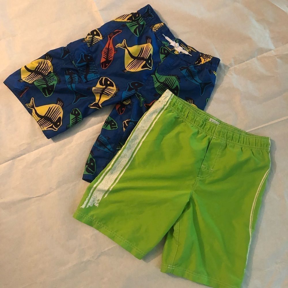 🌺2 for 16 Boys Swim Trunks EUC
